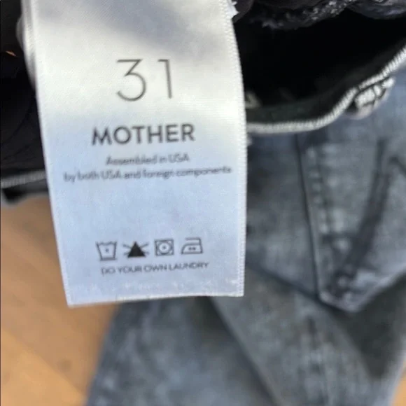 Mother the insider crop step fray jeans - size 31 - Picture 4 of 6